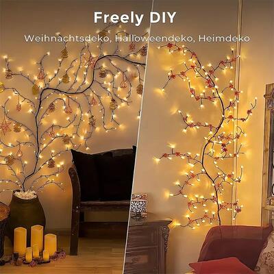 Tree Vine Light Indoor Christmas Fireplace Atmosphere Light