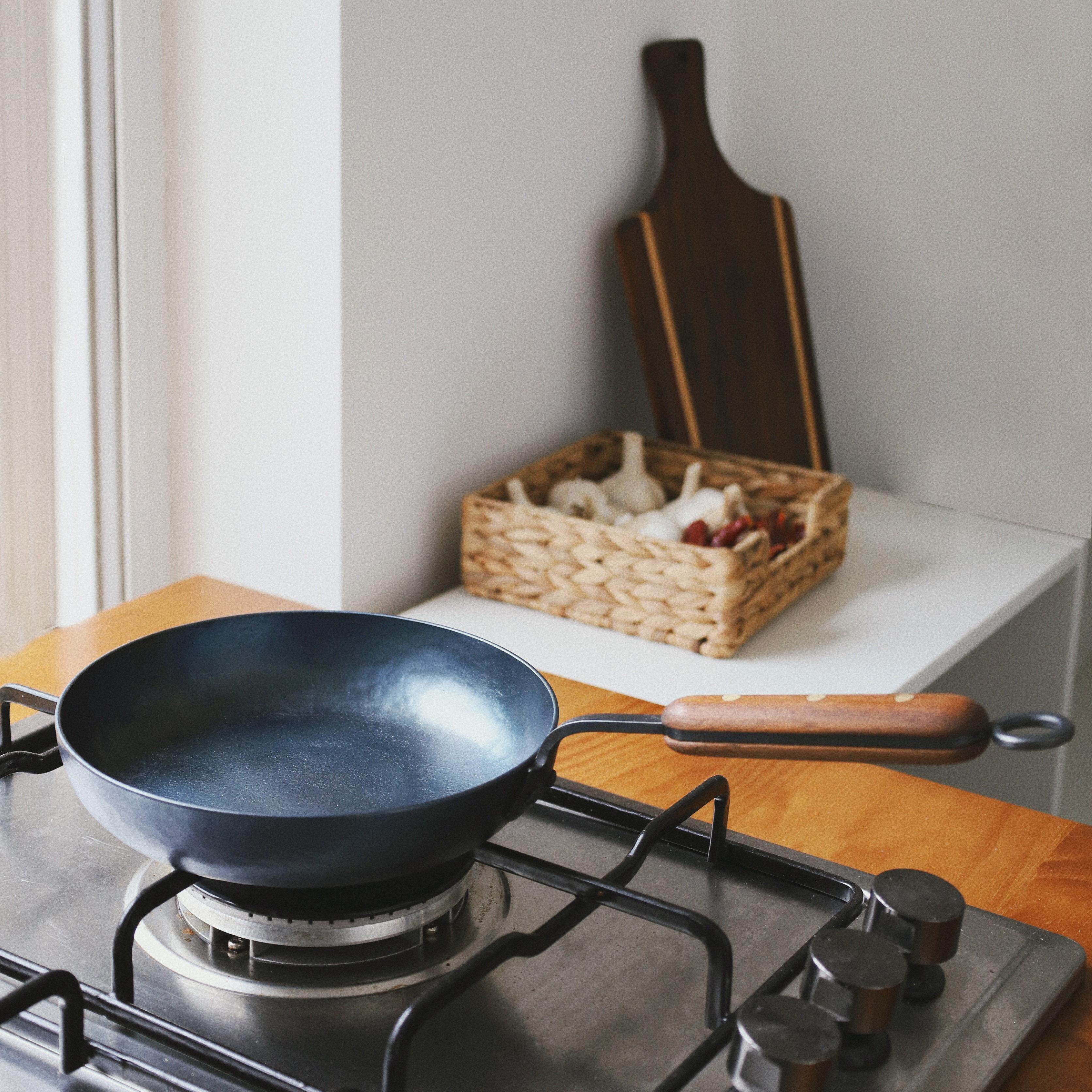 触造一人食早餐小煎锅手工锻打熟铁无涂层不粘平底副食品煎蛋烙饼