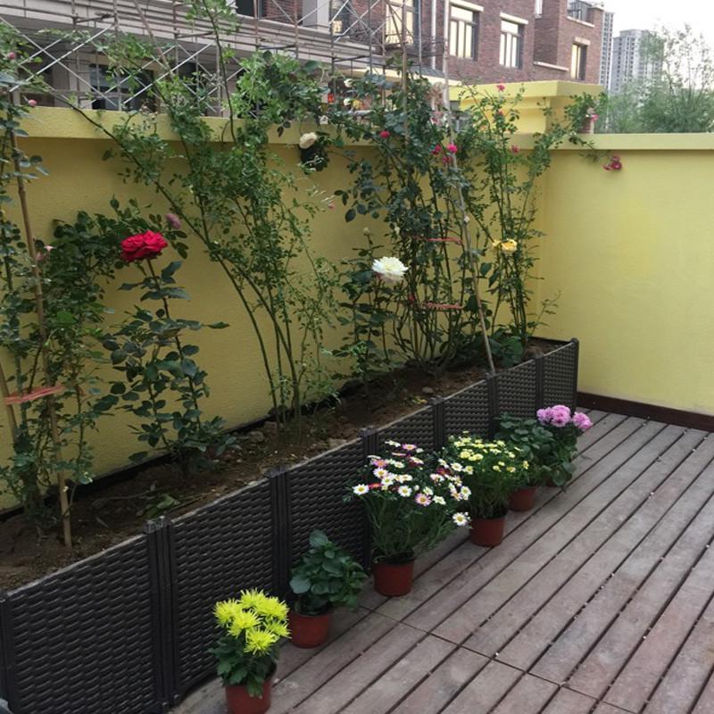 阳台种菜盆家庭特大长条花盆塑料蔬菜种植箱长方形种植槽果树葡萄
