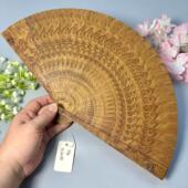 正宗金丝楠木扇子小叶桢楠中国风新古典折扇高端镂空高档摆件送礼