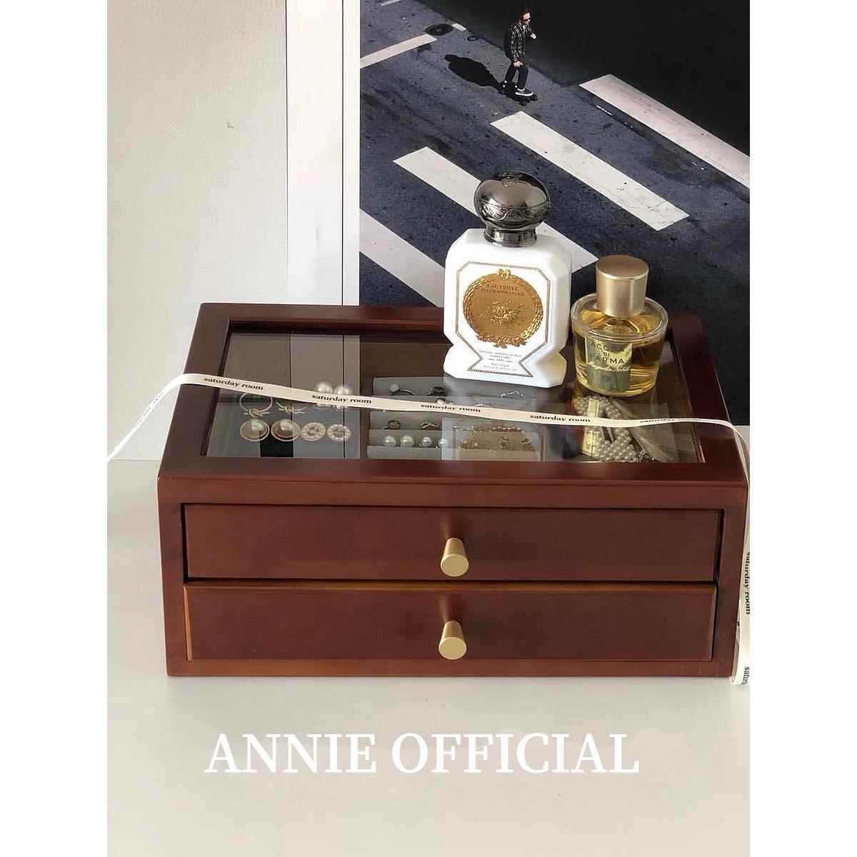 高档胡桃木色三层实盒用复首古收纳实木饰大容量韩国宝盒中式珠收