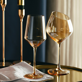 红酒杯套装水晶玻璃家用香槟杯创意高脚杯葡萄酒杯欧式小奢华大号