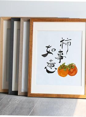 Creative solid wood picture frame photo A4 A3 8K 4K 24inches