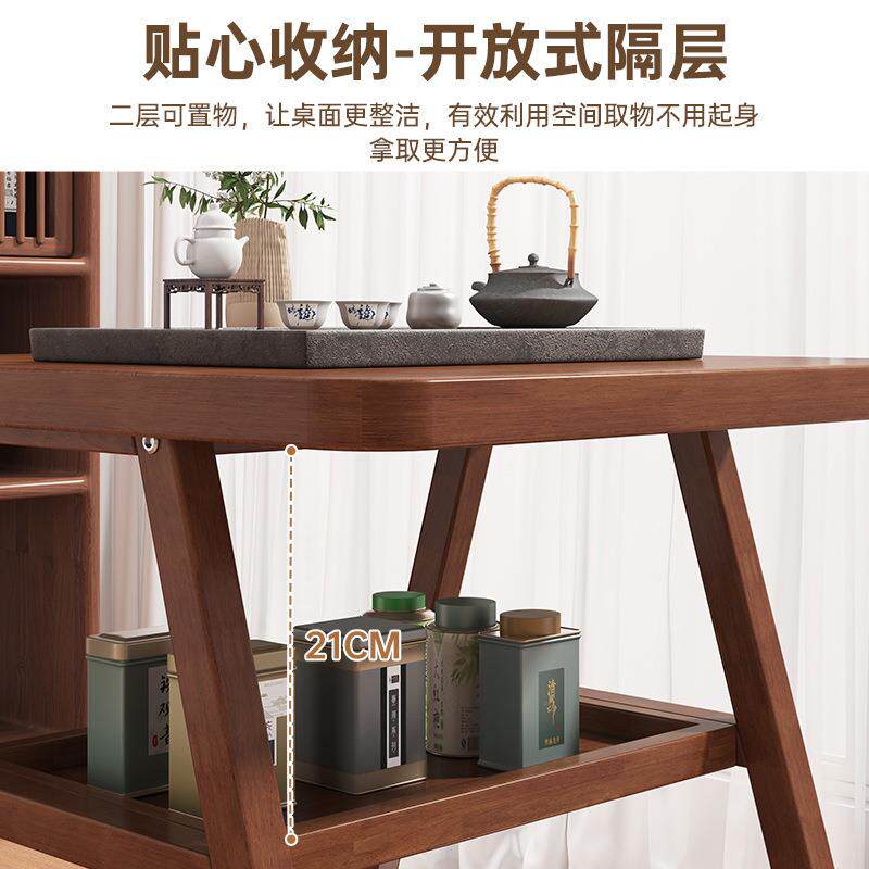 实木阳HZP台茶桌椅椅简小约泡茶桌网红一桌两组合户三型休闲藤椅