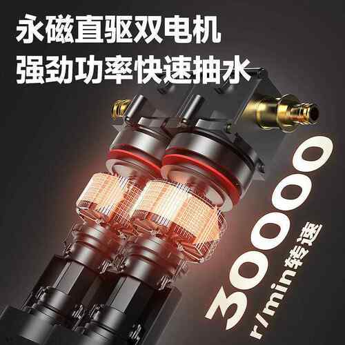 抽博奥fi充电式水泵e家用小型锂电浇水水泵农用菜地溉机RQS浇灌菜
