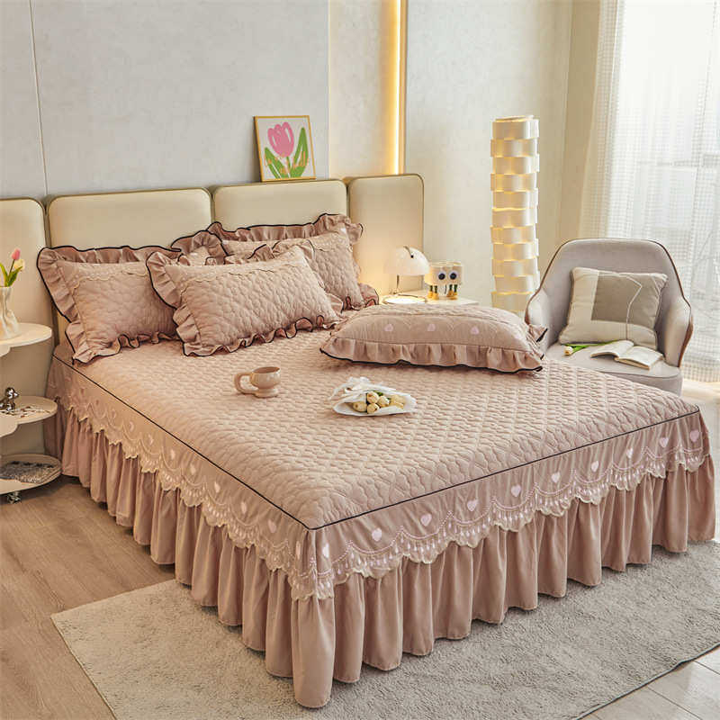 2024新款柔感磨毛花边夹棉床裙三件套-西米亚,床上用品,床裙,淘宝优惠券,粉丝福利购,淘宝优惠卷