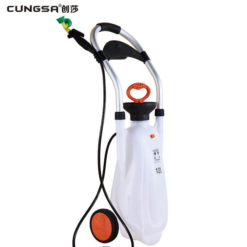 创莎推车式便携式移动洗眼器 复合式紧急冲淋洗眼器 12L