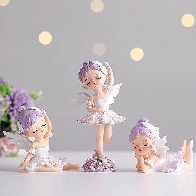 芭蕾舞女孩摆件可爱卡通卧室床头柜桌面儿童公主房间装饰品小礼物