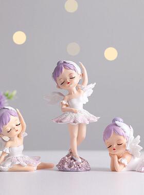 芭蕾舞女孩摆件可爱卡通卧室床头柜桌面儿童公主房间装饰品小礼物