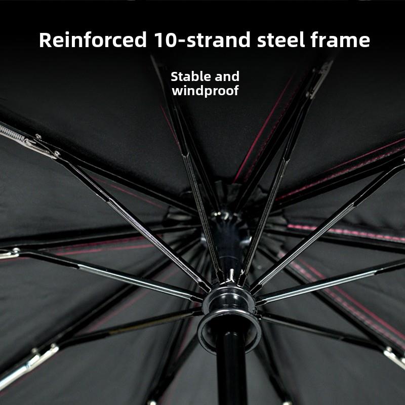 高档普门南防外线咒放语六自字格言雨伞折叠动雨紫或晴伞松和专注