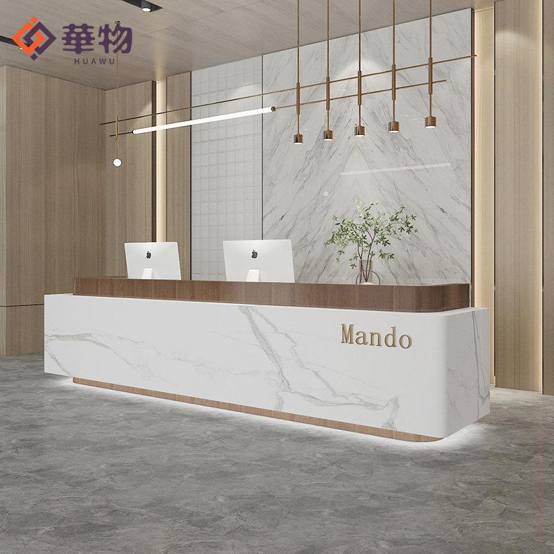 烤漆公司前台接待台办公室前台桌美容院吧台收银柜台酒店服务台个图片