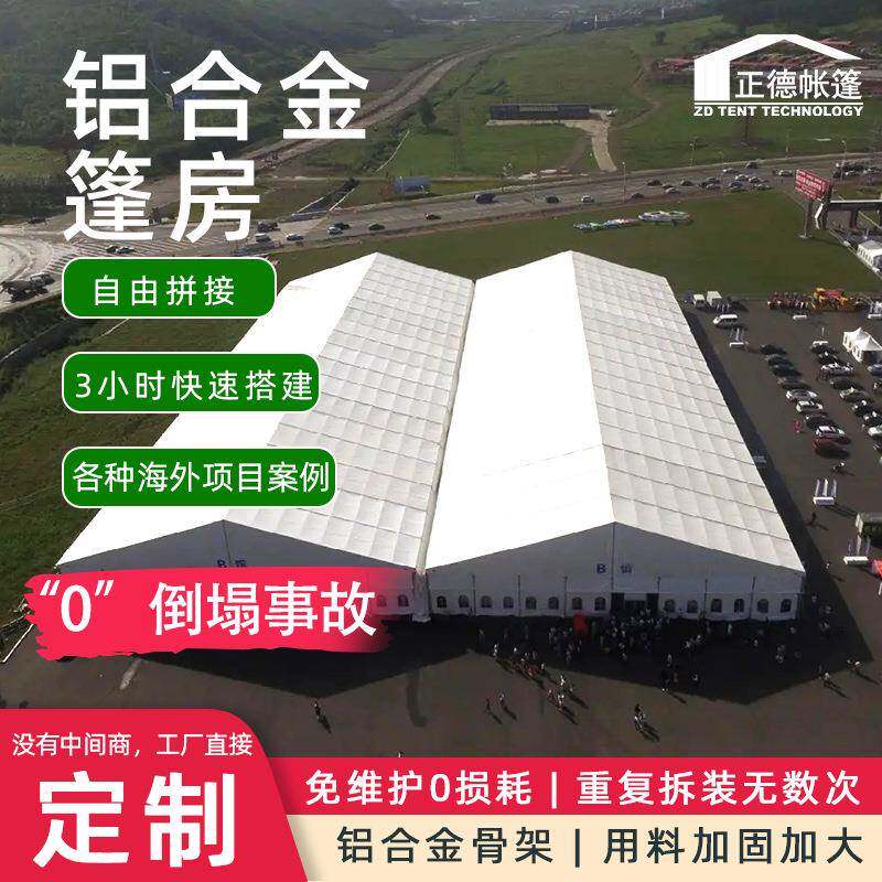 仓库简易帐篷库房半封闭物流抗风雨仓储蓬房工业活动大型篷房仓储
