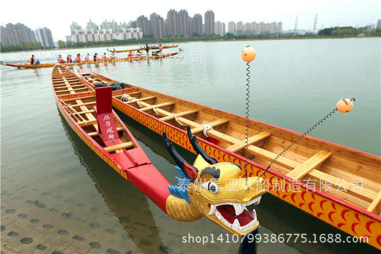 товар из китая 端午节比赛玻璃钢龙舟加工 标准型22人/18 人/12人龙舟船竞赛龙船