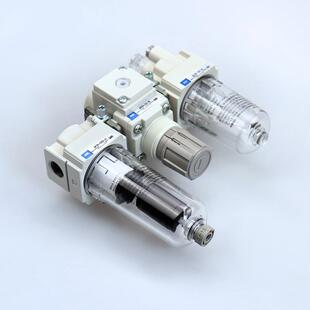 0340 0自230 0动排水 M52 SMC型白0色气源过滤4三联件369AC10