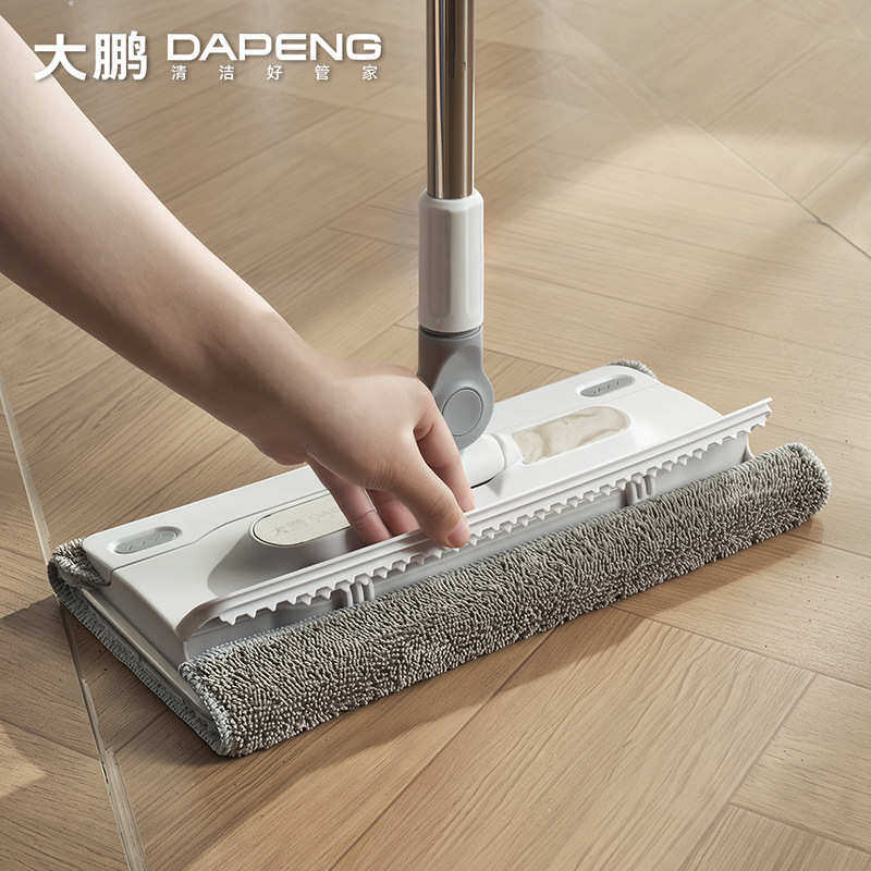 DAPENG/大鹏家用多功能清洁自动夹布拖把免手洗卫生间小拖把批发