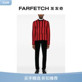 bally巴利男士，标贴中腰直筒，牛仔裤farfetch发发奇