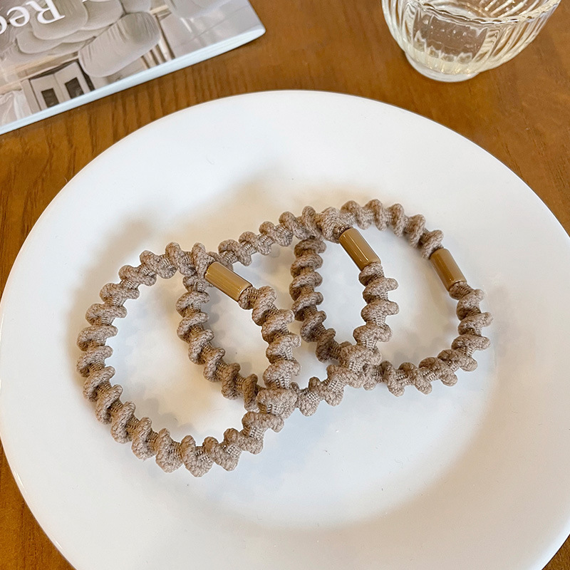 橡皮筋罐装弹力头绳接缝高级发网