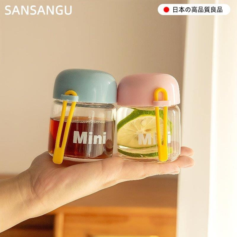 【天猫精选】日本小巧可爱玻璃杯韩版便携迷你水杯女学生创意随手