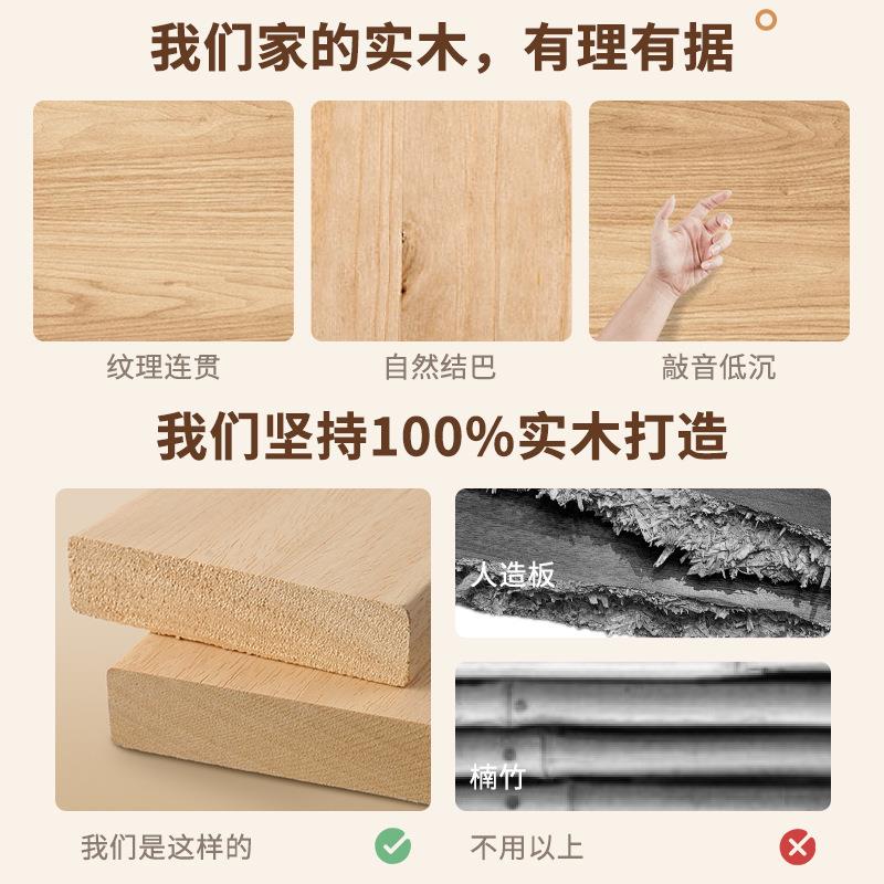 可桌子餐折叠书桌儿桌子童学用习桌靠墙简易家小户型小户型实木桌