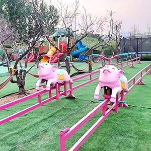 网红户外景区幼儿园儿童小猪快跑无动力游乐设备公园民宿农庄设