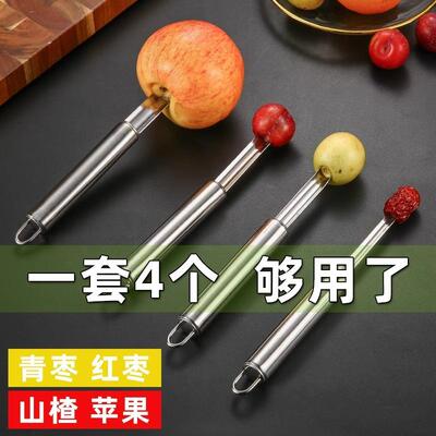 Stainless Steel Jujube De-seeding Tool, Multi-functional Hom