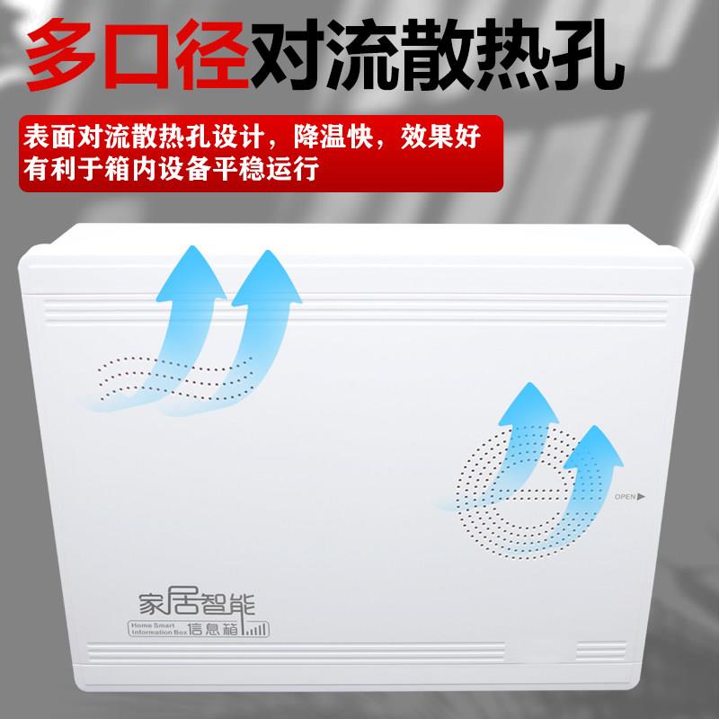 明箱装全塑电料家用弱箱 多媒体网络布线 壁式塑料光纤箱挂集线箱