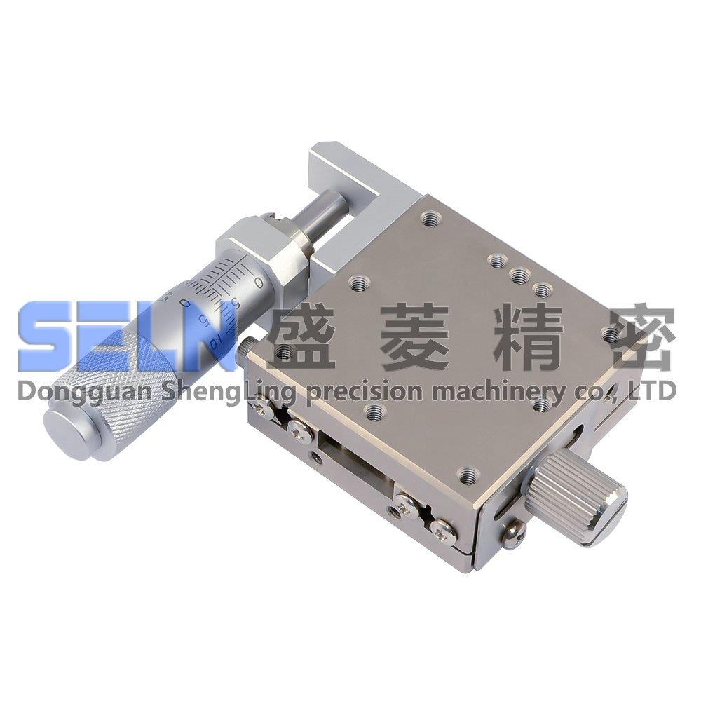 供应40*40X轴LBX40-L直线滚珠型手动微调架位移平台XSG40-CZ
