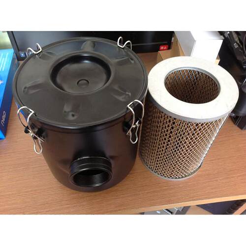 真空泵过滤器（F006接口尺寸为内螺纹2寸 外径222mm 高258mm)