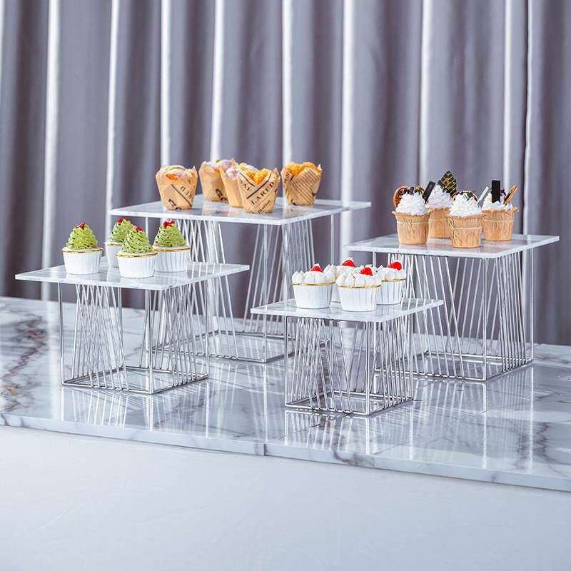 甜品桌展示架冷餐蛋糕点心托盘自助餐摆件食品展示盘架子茶歇桌