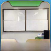 学校多媒体梯教室上下移动可调磁力挂黑板组合大型绿色白板2X4M