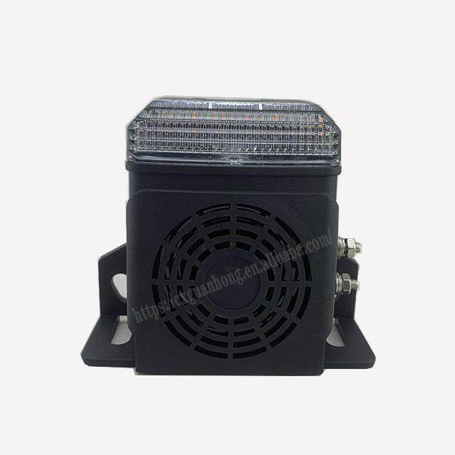 新款带灯光爆闪货车倒车喇叭防水12V-80V卡车报警高音喇叭 现货