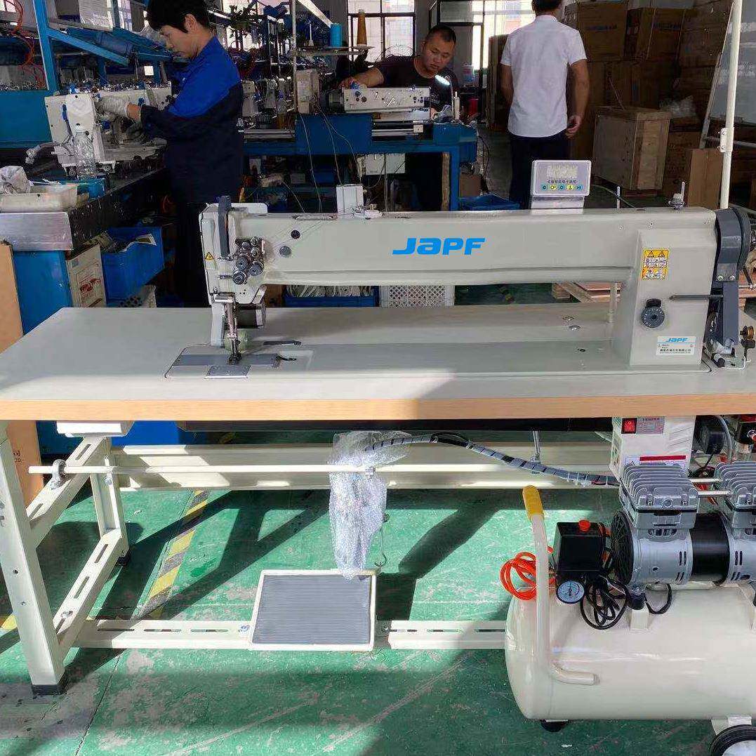 杰福4400双针三同步长臂车76cm厚料综合送料平车沙发汽车坐垫全新