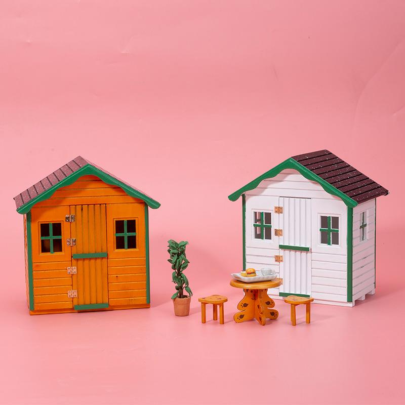 1：1娃娃D00128OLLHOU屋SE迷你家具微缩儿童家过家仿真小屋场景2