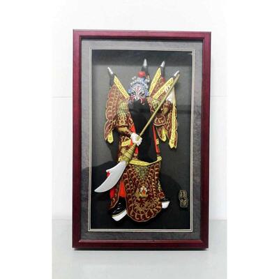 风雅堂北京京剧脸谱壁挂桌摆赵云魏延京韵人物扮相挂件中国风摆件