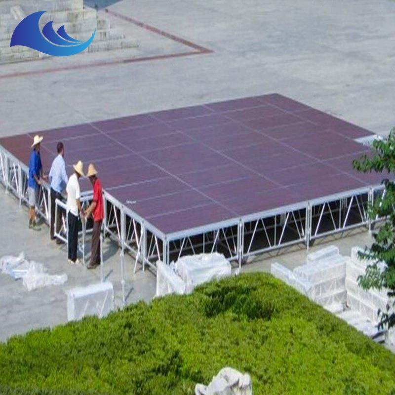 高度可调节铝合金升降舞台学校表演活动使用可拆卸移动木板舞台架