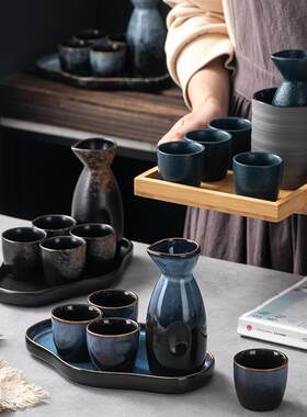 日本清酒酒具陶瓷白酒分酒器烧酒杯古风酒盅温酒器日式清酒杯霆晟