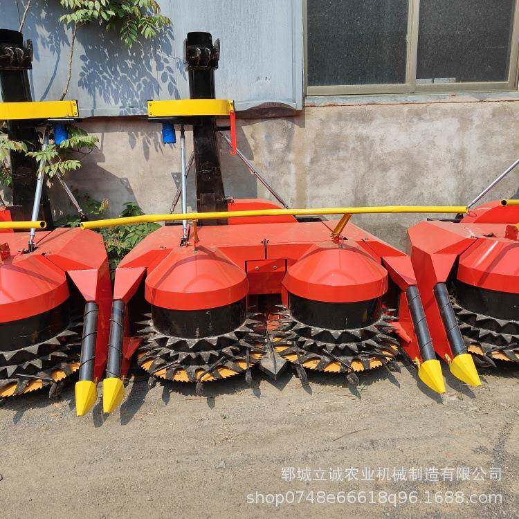 大拖拉机加装圆盘割台青储机青黄牧草收割机农作物秸秆青储机割台