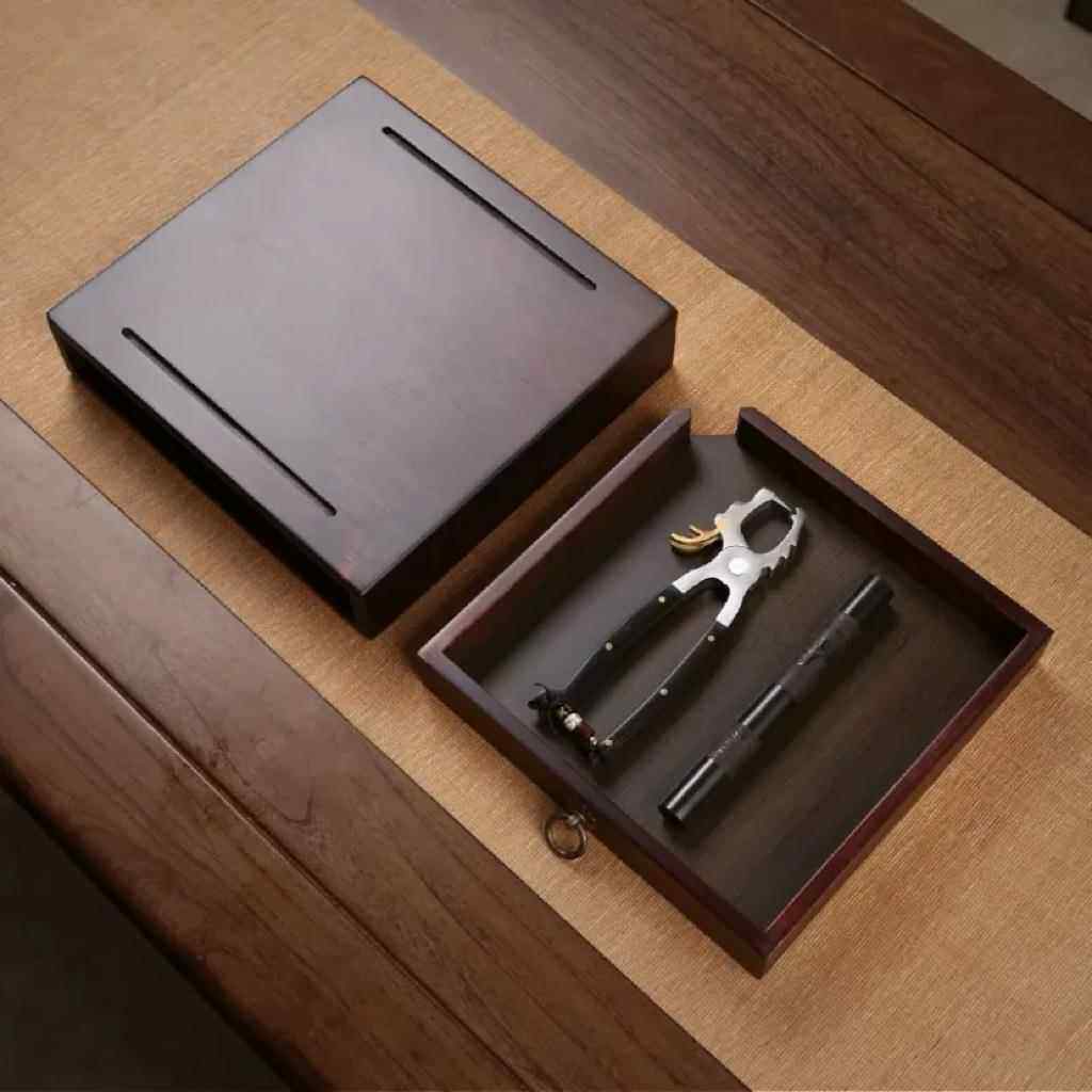 轻奢普洱茶饼茶茶钳收409纳盘盒分茶茶刀茶盘开器叶分茶盒带盖