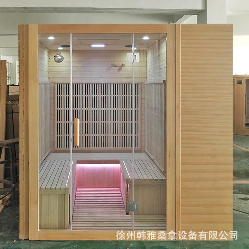 汗蒸房家用商用按尺做石墨烯能量光波房实木远红外加热设备养生