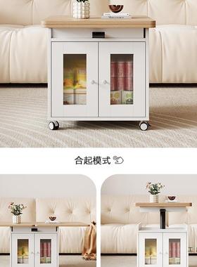 升降几客厅家用27131叠可茶移动旋转边几小推车多功能折两餐桌用