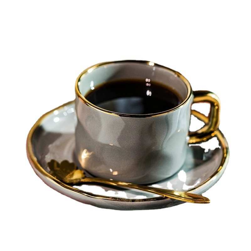 高档英式餐具下午茶陶瓷套装日式高颜杯子值杯欧式复古咖啡精致碟