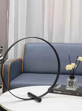 现代简约几何金属摆件客厅展示柜电视柜办公室家居桌面铁艺装饰品