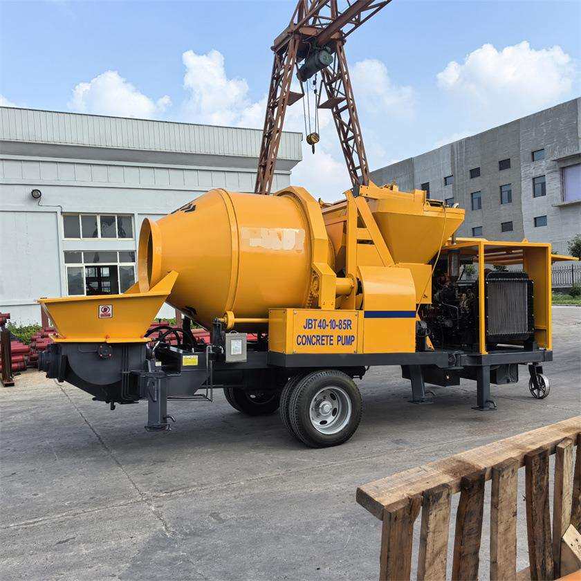 40混凝土搅拌泵送一体机柴油机潍柴道依茨搅拌拖泵泵机地泵