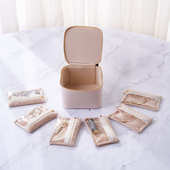 收纳盒皮革珠宝饰品多功能袋收纳便携首饰新款 高级防尘防水收纳盒