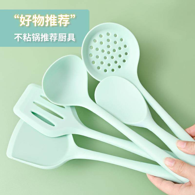 硅胶锅铲耐高温橡胶锅铲硅胶耐高温厨具炒勺铲子炒菜耐热不粘