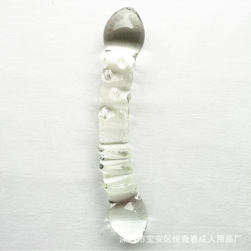 Glass-made femalemasturbation toy fake phallus adult product