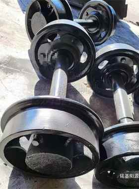 实心矿火车轮对铸钢轨道车6轮00mm轨距矿用翻斗吨KVC铸铁双边矿1