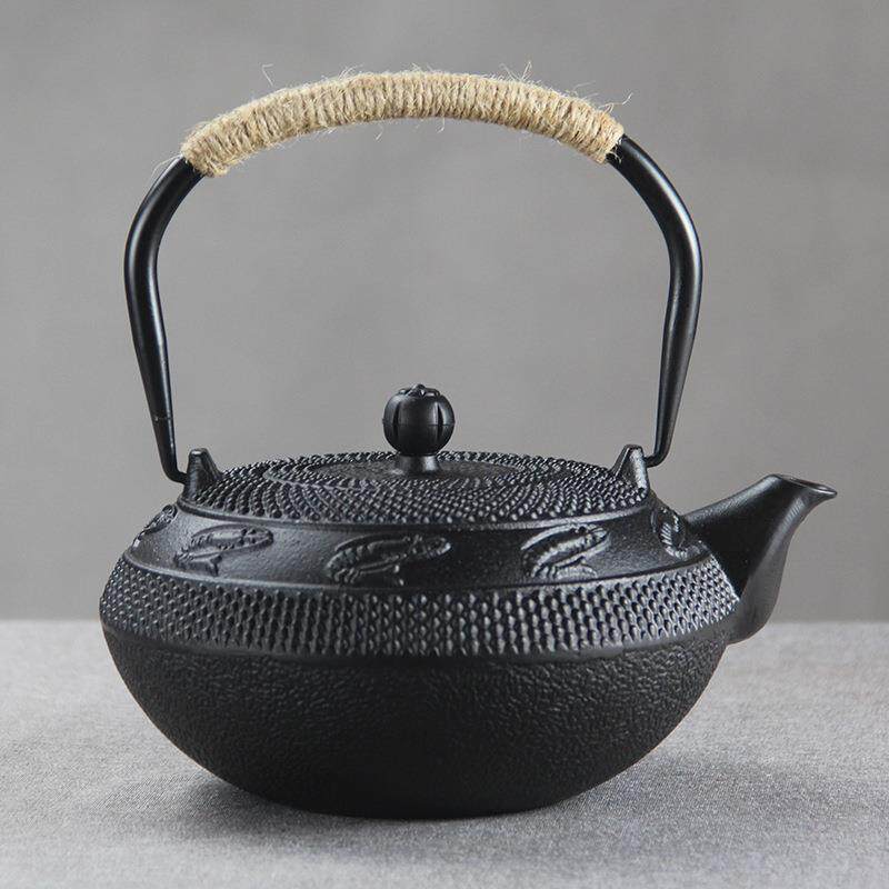 1400ml经典虾壶日式煮水泡茶手工铸铁壶茶壶水壶铁茶壶茶具套装