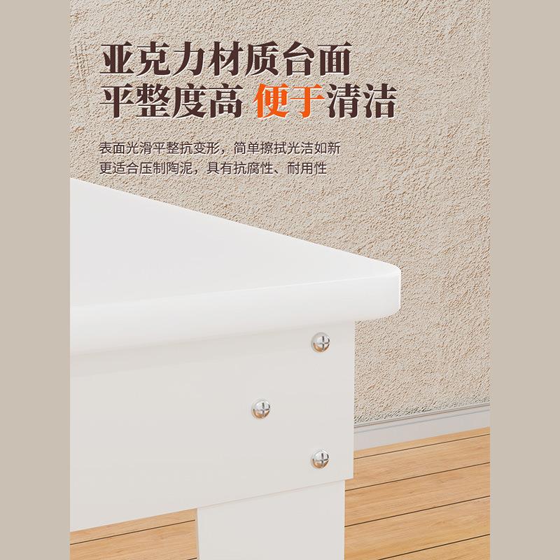 天育陶艺手动泥板机铝合金双轴双滚轴齿轮变速泥板瓷板专用设备图片