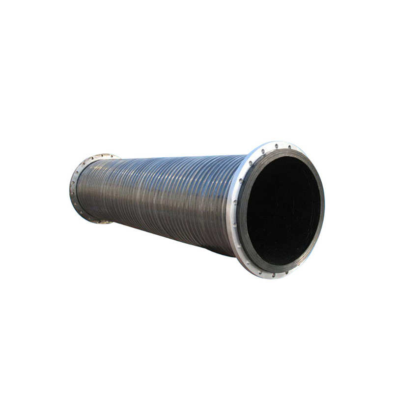 船舶用大口径橡胶管钢丝骨架矿井法兰高压胶管耐负压排吸软管总成